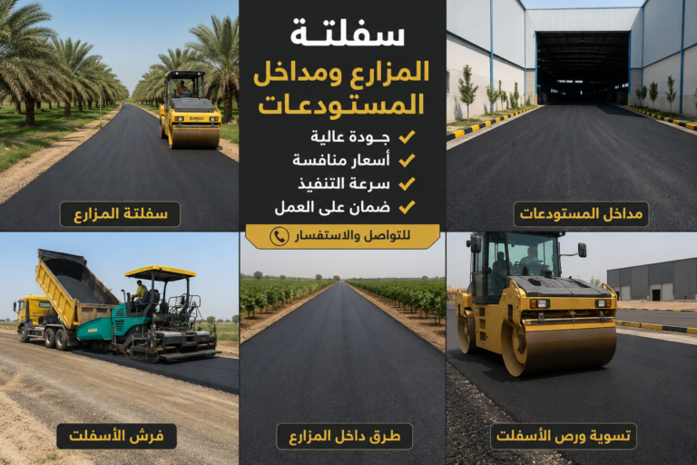مقاول سفلتة مزارع ومداخل مستودعات